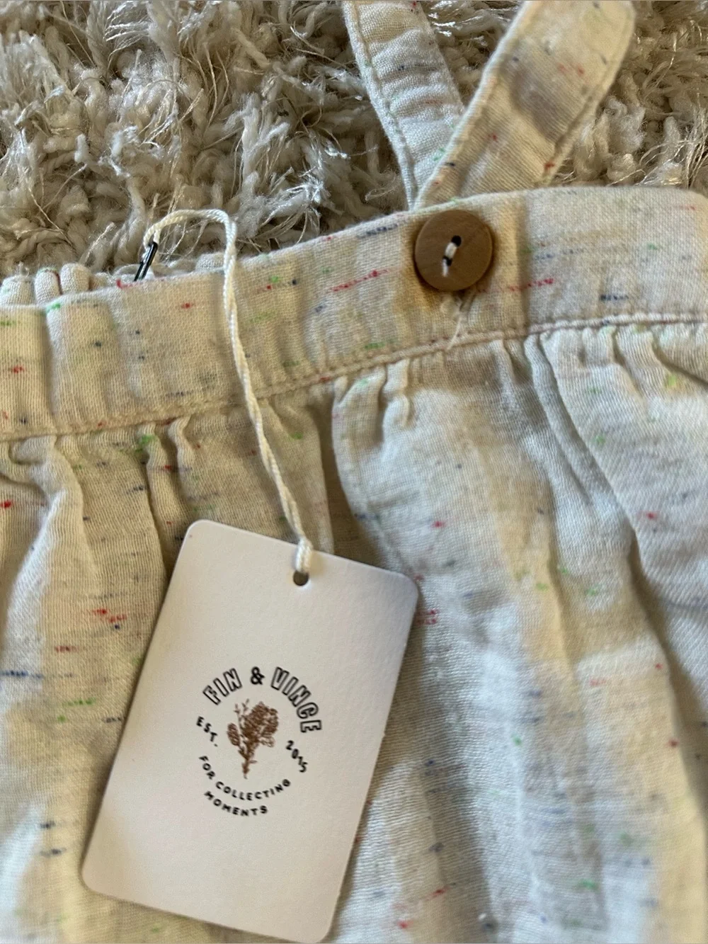 Fin & Vince Suspender Short Confetti *READ*
